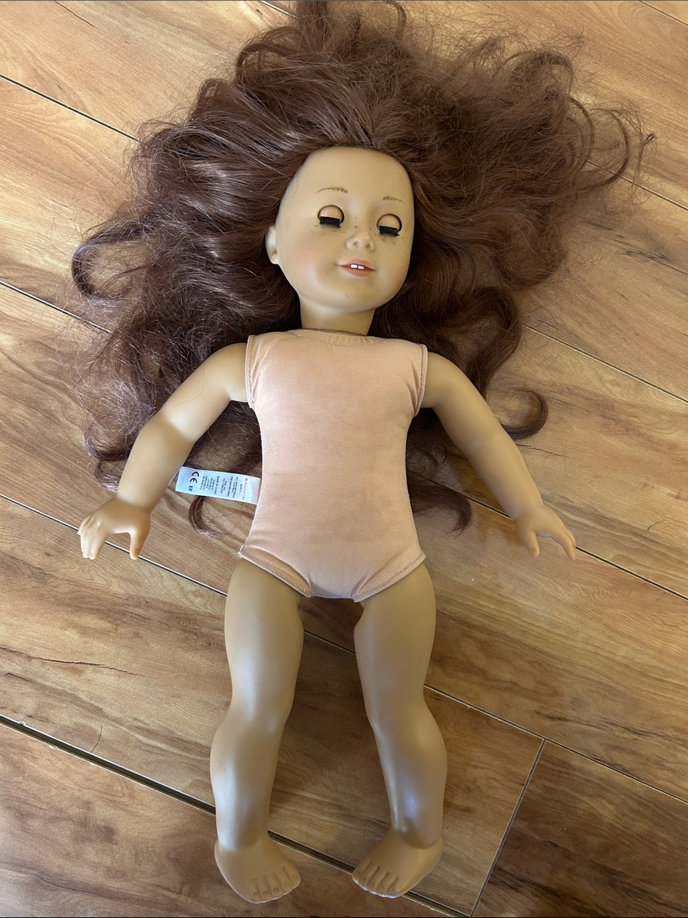 American Girl Brown-Haired Blue Eyed Doll with Freckles